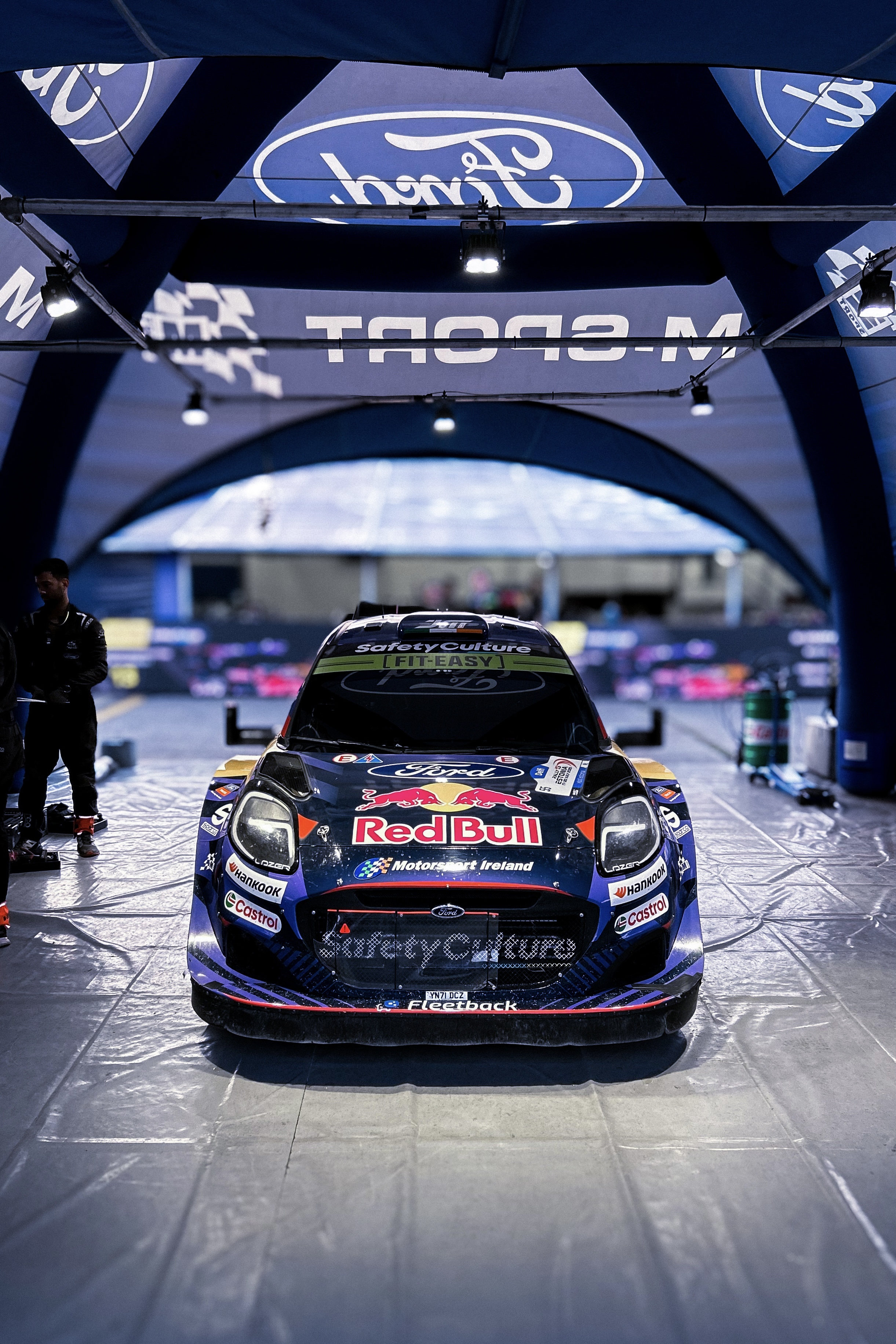 WRC Rally Estonia — Ford M-Sport Red Bull service park